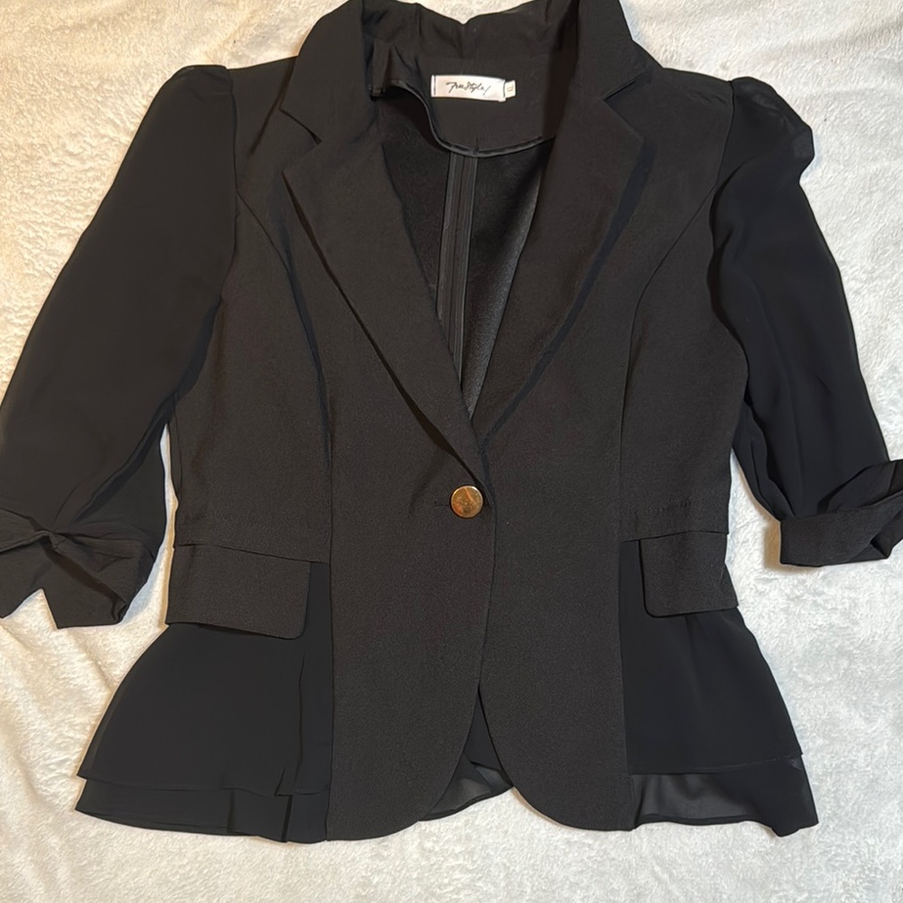 Chic Black Women's Blazer by FreeStyle